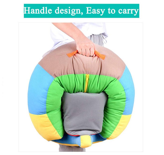 Cute Portable Baby Support Seat Learn To Sit &Amp; Play Soft Chair Age Range : 0-6 Month