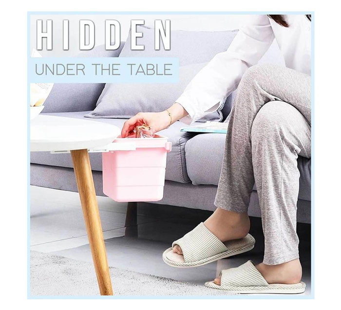 Under The Table Drawer Trash Can