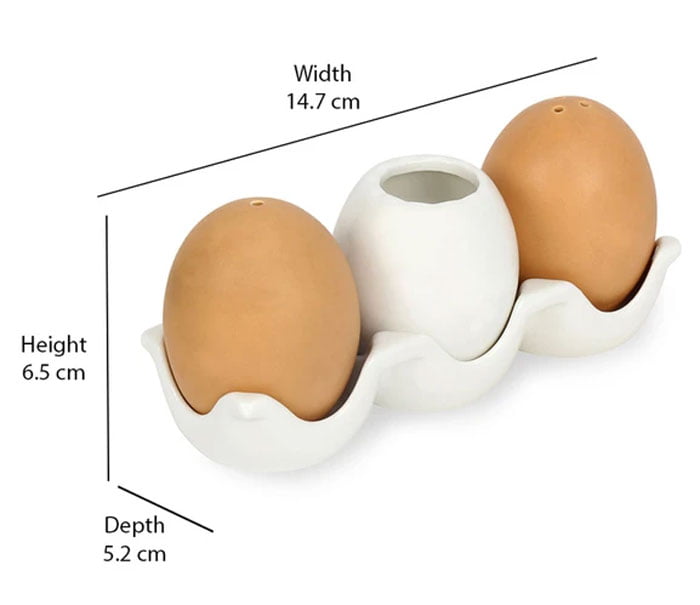 Salt &Amp; Pepper With Toothpick Holder (Ceramic)