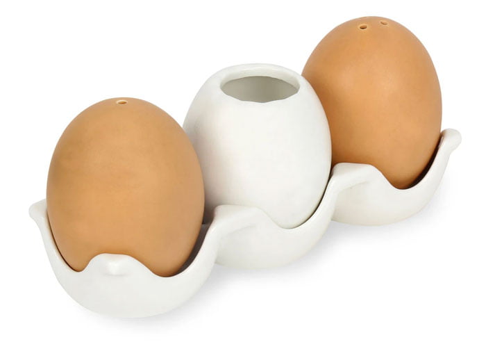 Salt &Amp; Pepper With Toothpick Holder (Ceramic)