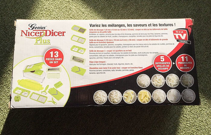 Genius Nicer Dicer Plus Original Multi-Accessory With 1 Peeler For Cutting / Chopping / Slicing / Grating