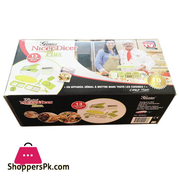 Melbourne Drastisch koffie Buy Genius Nicer Dicer Plus Original Multi-accessory with 1 Peeler for  Cutting / Chopping / Slicing / Grating at Best Price in Pakistan