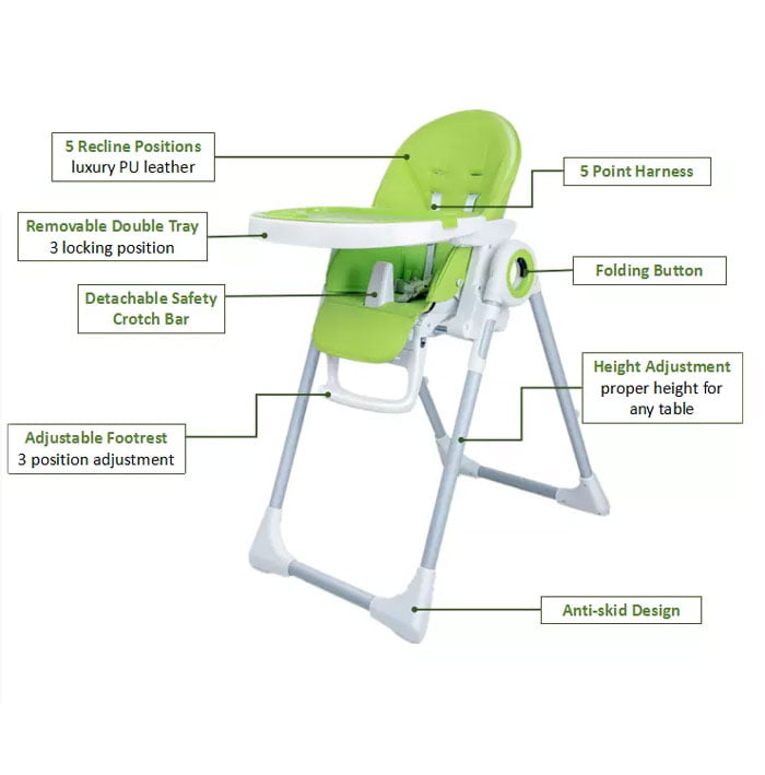 Ivolia Multi Function Baby Chair Foldable Kids Tables And Chairs High Baby Chair Q1