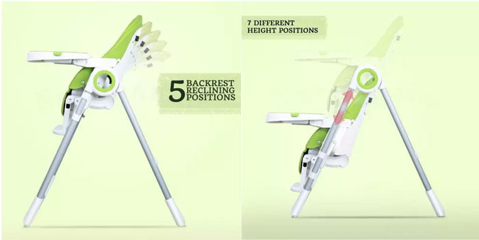 Ivolia Multi Function Baby Chair Foldable Kids Tables And Chairs High Baby Chair Q1