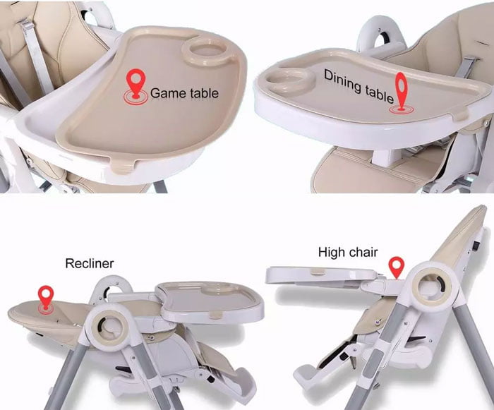 Ivolia Multi Function Baby Chair Foldable Kids Tables And Chairs High Baby Chair Q1