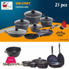 Kitchen Jewellery Die-Cast Cookware 21 Pcs Set