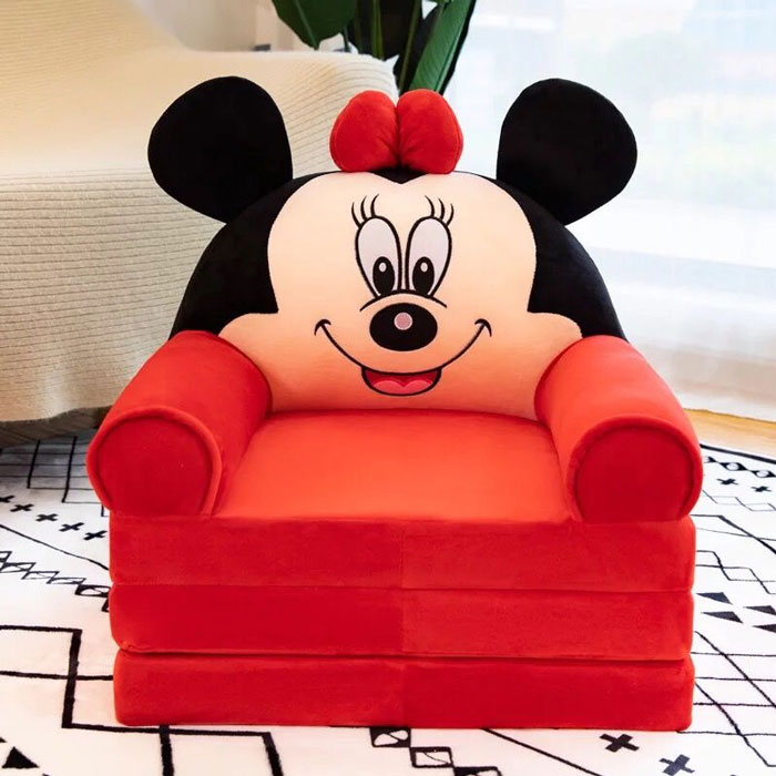 Mickey Mouse Child Armchair Fold Sofa Cartoon Seat Sofa Washable