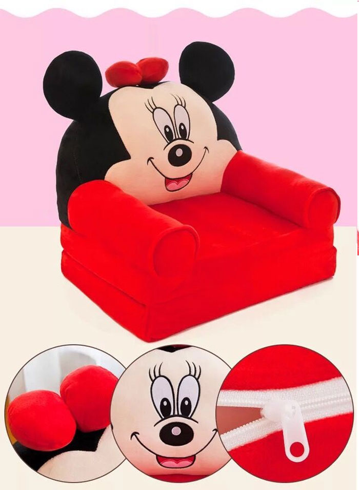 Mickey Mouse Child Armchair Fold Sofa Cartoon Seat Sofa Washable