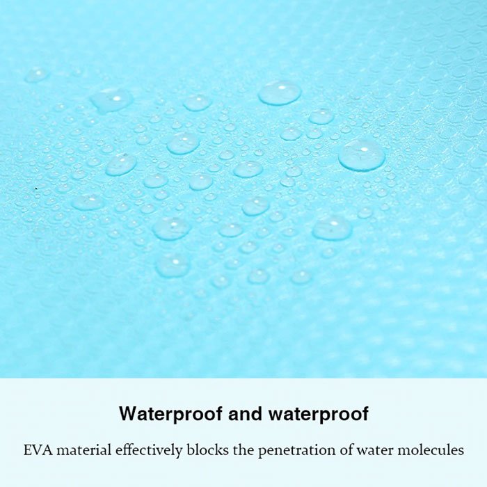 Reusable Shelf Liner Cabinet Mat Drawer Mat Moisture-Proof Waterproof Dustproof Non-Slip Tableware Pad 45Cmx150Cm ( Random Colours )
