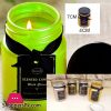 Soy Wax Candle Glass Jar with Lid - 1 Pcs