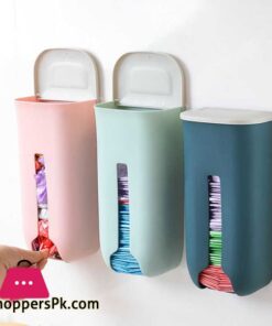 Wall Mounted Plastic Bag Dispenser, Grocery Garbage Bag Organizer, For Home, Kitchen