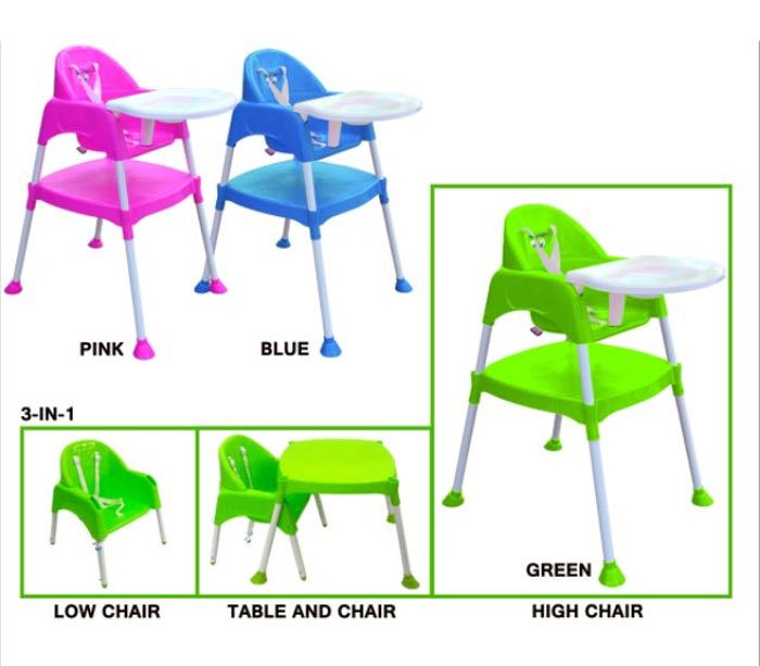 2 In 1 Baby High Chair Converts To A Chair And Table 8850