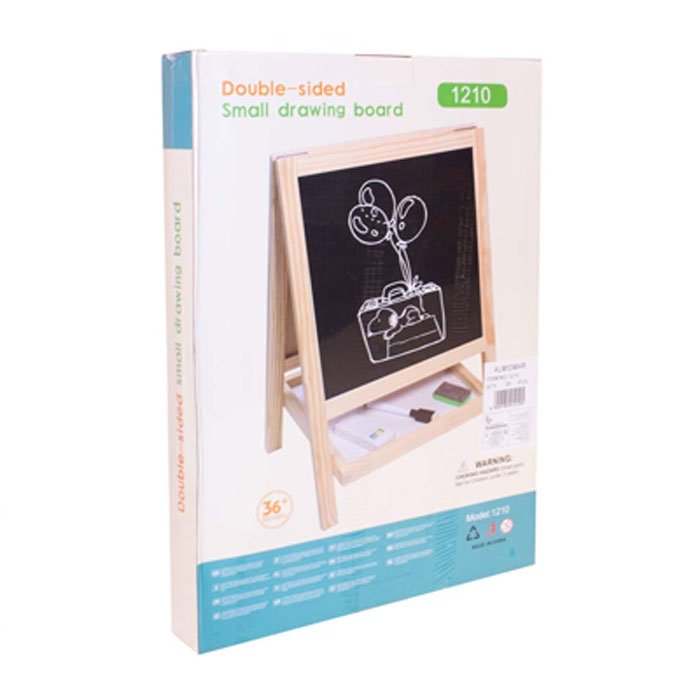 Double Sided Small Drawing Board Chalkboard Adjustable Standing Easel Holder For Kids