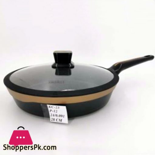 ALPENBURG Frypan Single Handle with Lid Germany Made 28 CM #KC23