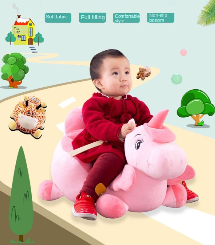 Baby Soft Plush Cushion Baby Sofa Seat 0 - 4 Years