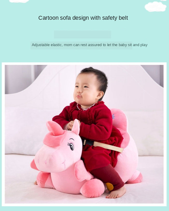 Baby Soft Plush Cushion Baby Sofa Seat 0 - 4 Years