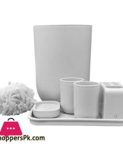 Bathroom Accessory Set Plastic (7 Pcs)
