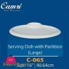 Camri Serving Dish with Partition (large) 16 Inch -1 Pcs