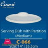 Camri Serving Dish With Partition (Medium) 14 Inch -1 Pcs 1 Camri Serving Dish With Partition (Medium) 14 Inch -1 Pcs
