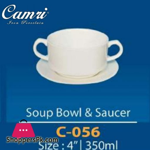 Camri Soup Bowl & Saucer 350 ML -1 Pcs