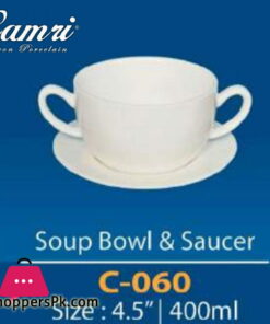 Camri  Soup Bowl & Saucer 400ML -1 Pcs