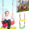 Children Hanging Plastic Seat Swing Chair Indoor Outdoor Garden Swing For Kids