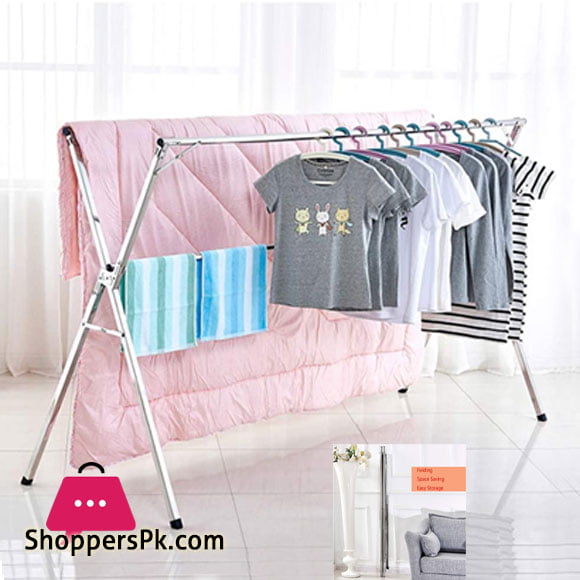 Clothes Airer Folding Retractable Drying Racks Indoor And Outdoor Stainless Steel Balcony Expandable Clothes Airer (3 Rail) 4 Clothes Airer Folding Retractable Drying Racks Indoor And Outdoor Stainless Steel Balcony Expandable Clothes Airer (3 Rail) - Image 2