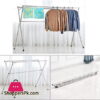 Clothes Airer Folding Retractable Drying Racks Indoor And Outdoor Stainless Steel Balcony Expandable Clothes Airer (3 Rail)