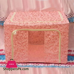 Foldable Clothes Storage Box 72 - Litre Capacity : Size : 50 x 40 x 36 CM