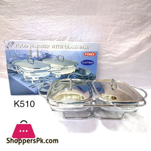 Food Warmer With Glass Dish 2 x 1.5 Liter K510