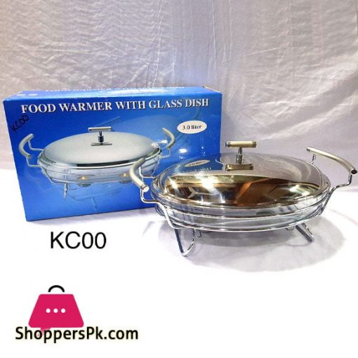 Food Warmer With Glass Dish 3 Liter KC00