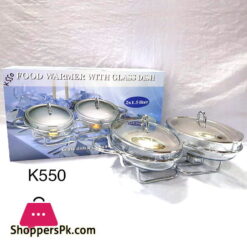 Food Warmer with Glass Dish 2 x 1.5 Liter K550