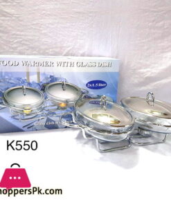 Food Warmer with Glass Dish 2 x 1.5 Liter K550