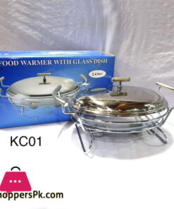Food Warmer with Glass Dish 2.4 Liter