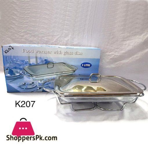 Food Warmer with Glass Dish 3 Liter K207