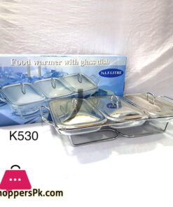 Food Warmer with Glass Dish 3 x 1.5 Liter K530