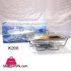 Food Warmer With Glass Dish Rectangular 2.4 Liter K206