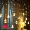 Global 2.5M 108Led Ball String Lights Curtain Light Warm White Ball For Christmas Wedding Party Decorations