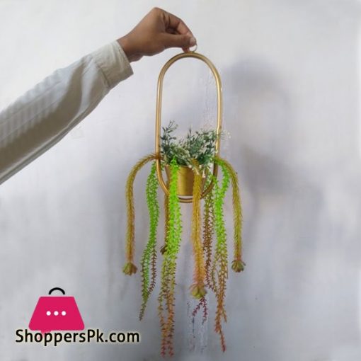 Hanging Artificial Flower with Rod Iroon Stand for Home Decor