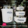 Happy Hygena 4 Pcs Hot Pot Set Silver