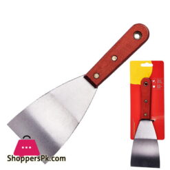 Heavy Duty Scraper with Wood Handle Silver 3-Inch