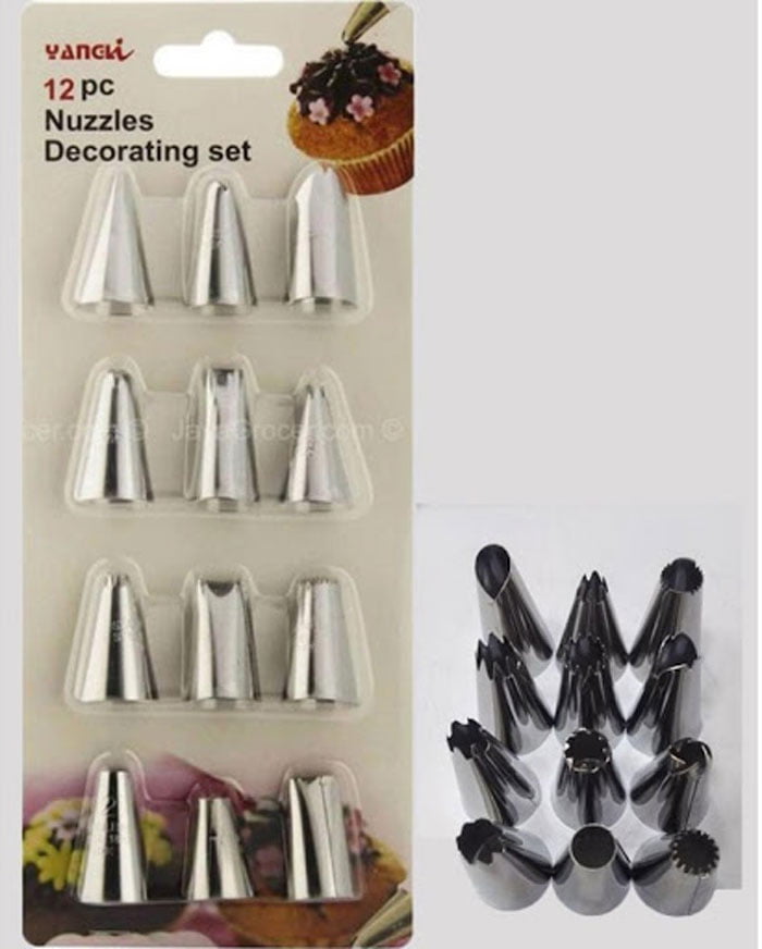 Icing Nozzles Decorating Set 12 Pcs