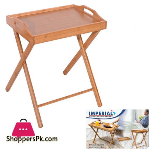 Imperial Wooden Folding Dinner Table TV Tray Coffee Stand Serving Snack Tea 