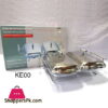 Inox Stainless Steel Rectangular Warmer 2 X 1.5 Liter Ke00