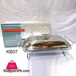 Inox Stainless Steel Rectangular Warmer 3 Liter KB07