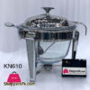 Inox Stainless Steel Round Food Warmer 4 Liter With Ladle Glass Casserole With Candle Warmer Kn610 1 Inox Stainless Steel Round Food Warmer 4 Liter With Ladle Glass Casserole With Candle Warmer Kn610