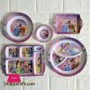 Kids Melamine Plastic Dinner Set 5 Pcs ( Princess )