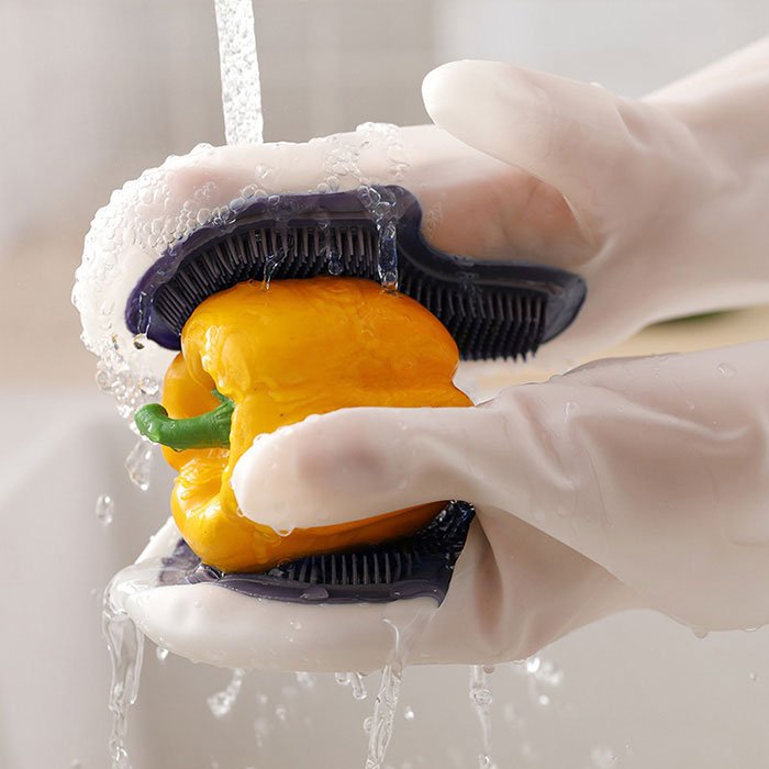 Kitchen Dishwashing Magic Brush Gloves 1 - Pair