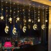 LED Star Curtain String Lights