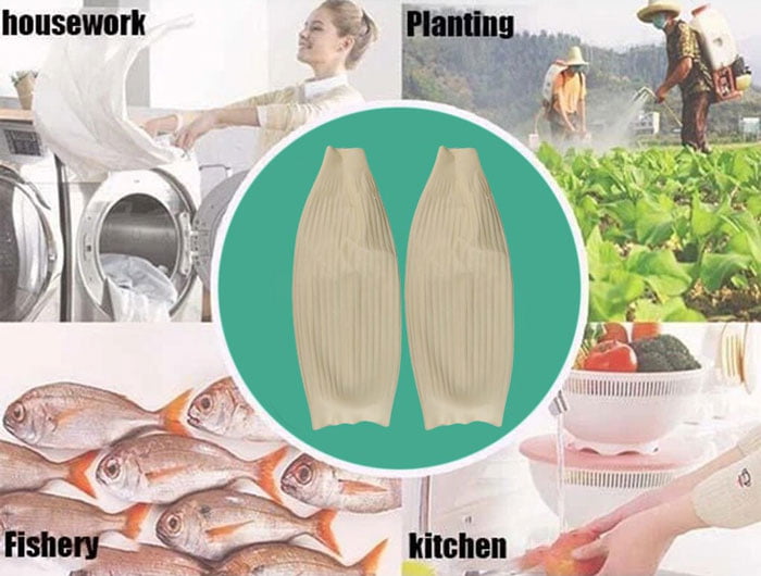 Latex Sleeves Waterproof Home Cleaning Cooking Reusable Elastic Line Cuffs